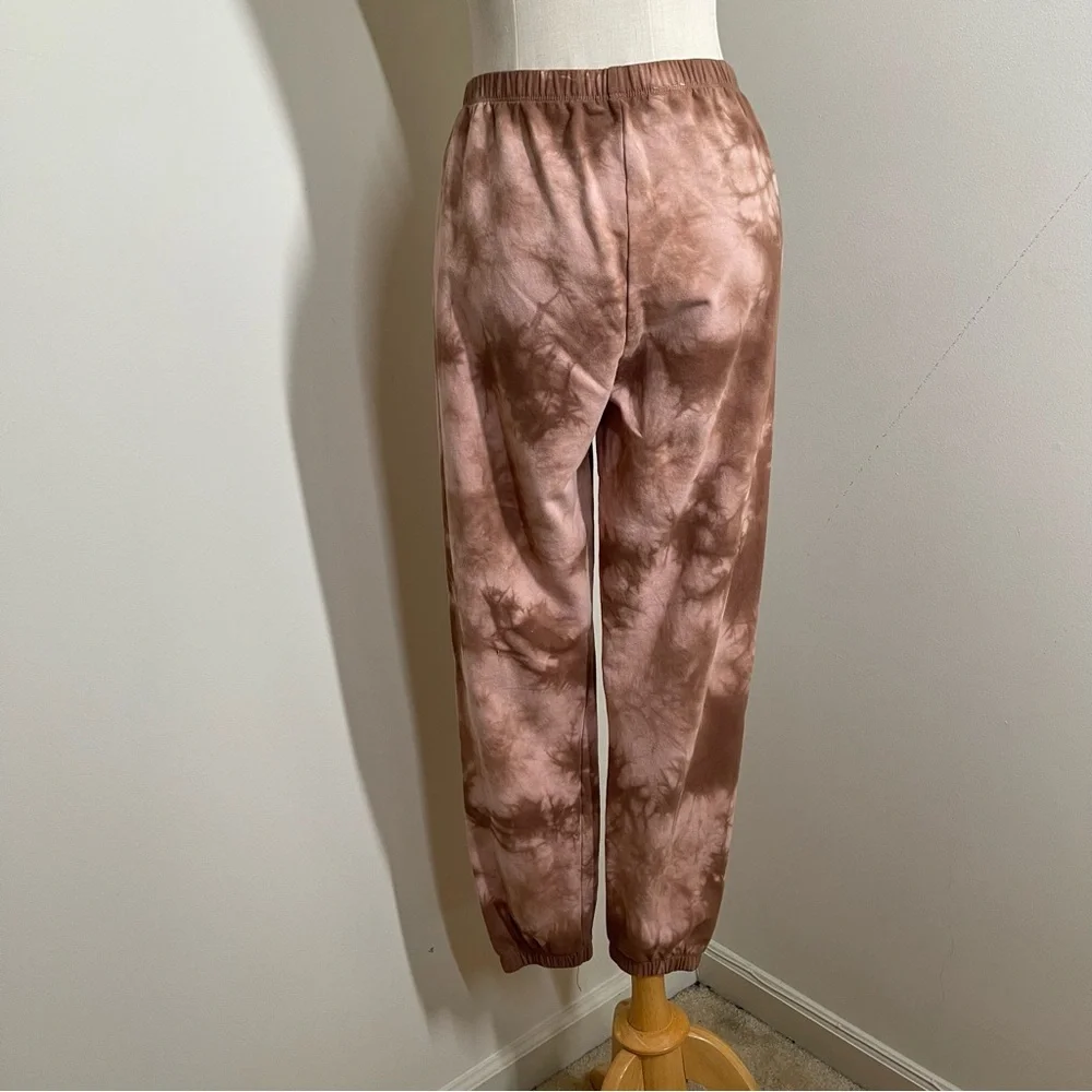 Lacausa Anthropologie Women’s - SZ S -Tie Dye Pink Brown Sweatpants